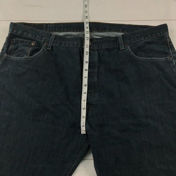 Levi Strauss & Co. Men's Straight Dark Washed Jeans W42/L32 - Picture 9 of 14